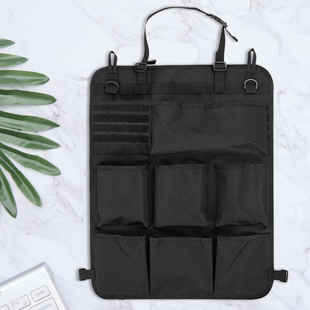 Back Seat Car Organizer Seat Back Organizer 900D Oxford Kick Protector With 8 Pocket For Vehicle Organization Passenger Comfort