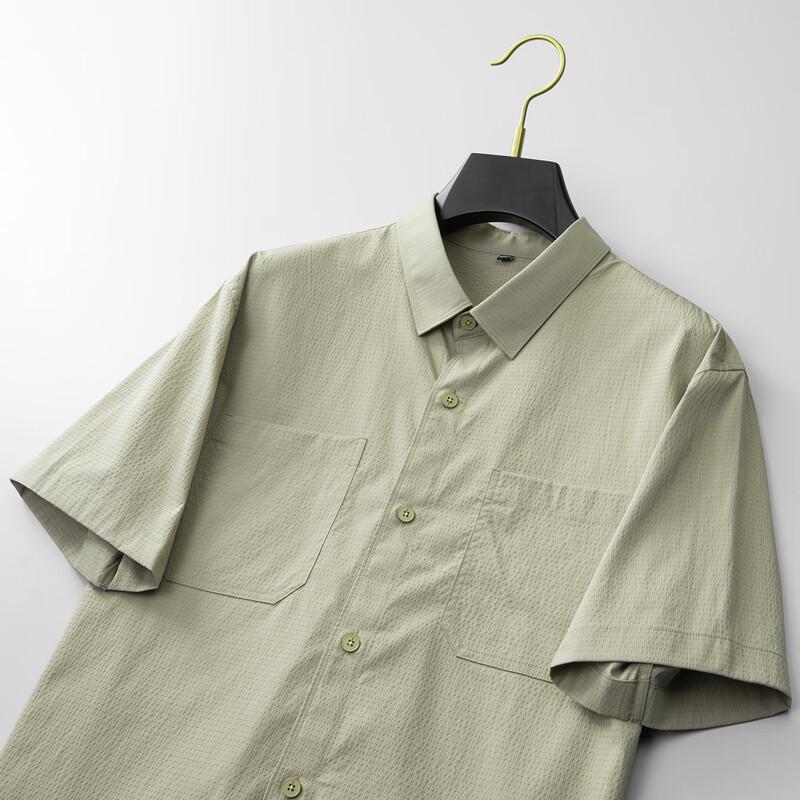 Мужская рубашка с коротким рукавом и воротником DIBINZE большого размера