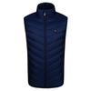 Men Heated Vest Smart Heated Vest Coat for Men with Built-in Carbon Fiber Wire Stand Collar Design Thermal Warmth Technology