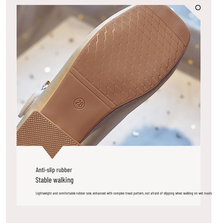 Детские туфли на высоком каблуке принцессы: Кожаная обувь Весна/Осень 2025