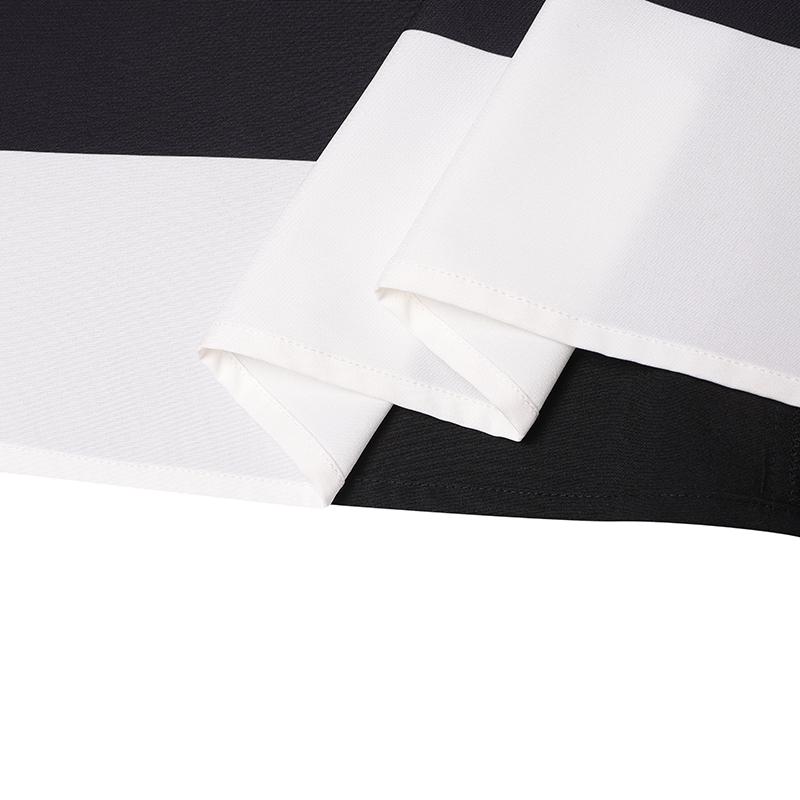 Women Plus Size Round Neck Long Sleeve Square Print Dresses