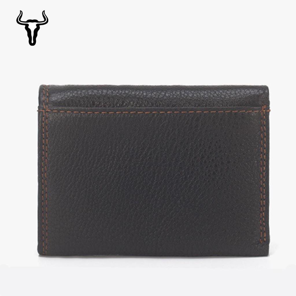 Кошелек тройного сложения и держатель для карт из натуральной кожи – повседневный вариант из коровьей кожи с отделениями для нескольких карт для мужчин и женщин.