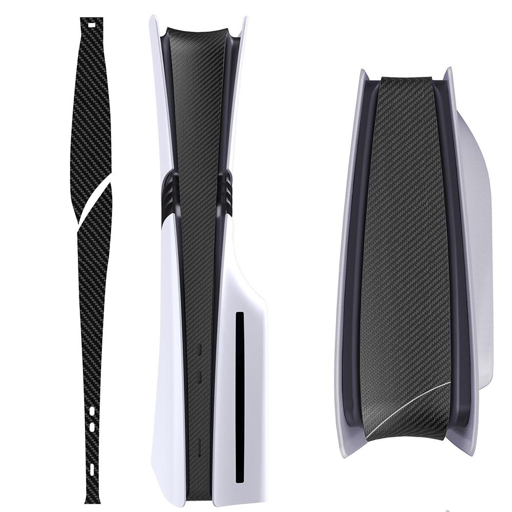 Decal Host Side Strip Carbon Fiber Console Protective Film Fashion Console Middle Film for PS5 PRO