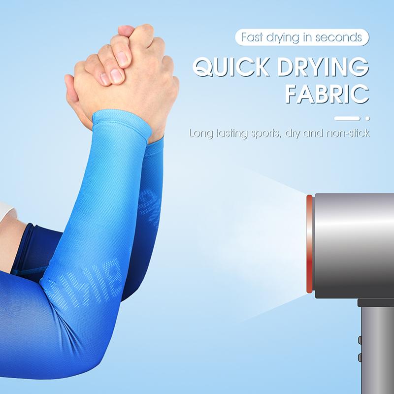WEST BIKING Anti-UV Cycling Arm Sleeves Summer Sunproof Compression Sleeve Men Women Running Riding Fitness Sport Sleeves