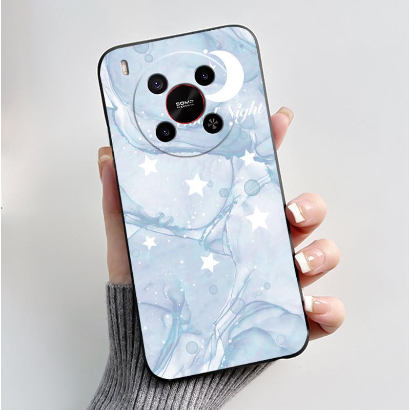 Милый Мультяшный Чехол Для ZTE Blade V70 MAX / ZTE Nubia V70 Max Печатный Корпус Защитная Крышка Мягкий Силикон Черный Корпус