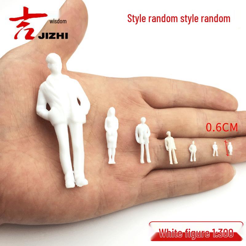Фигурки для архитектурного песочного стола: Цветные миниатюрные фигурки людей и железнодорожников