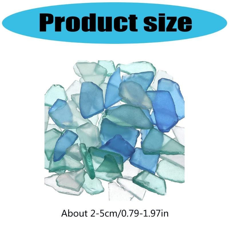 Гладкие осколки морского стекла, украшения для аквариума, безопасные для аквариумной жизни, легко чистить, сделай сам, матовый стеклянный осколок, декор для цветочного горшка