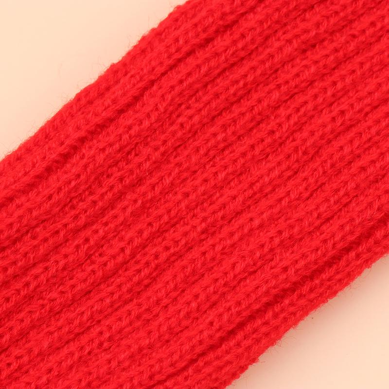 Женские вязаные теплые длинные перчатки без пальцев, зимние варежки с однотонными рукавами и рукавами, повседневная мягкая одежда для девочек, перчатки в стиле панк