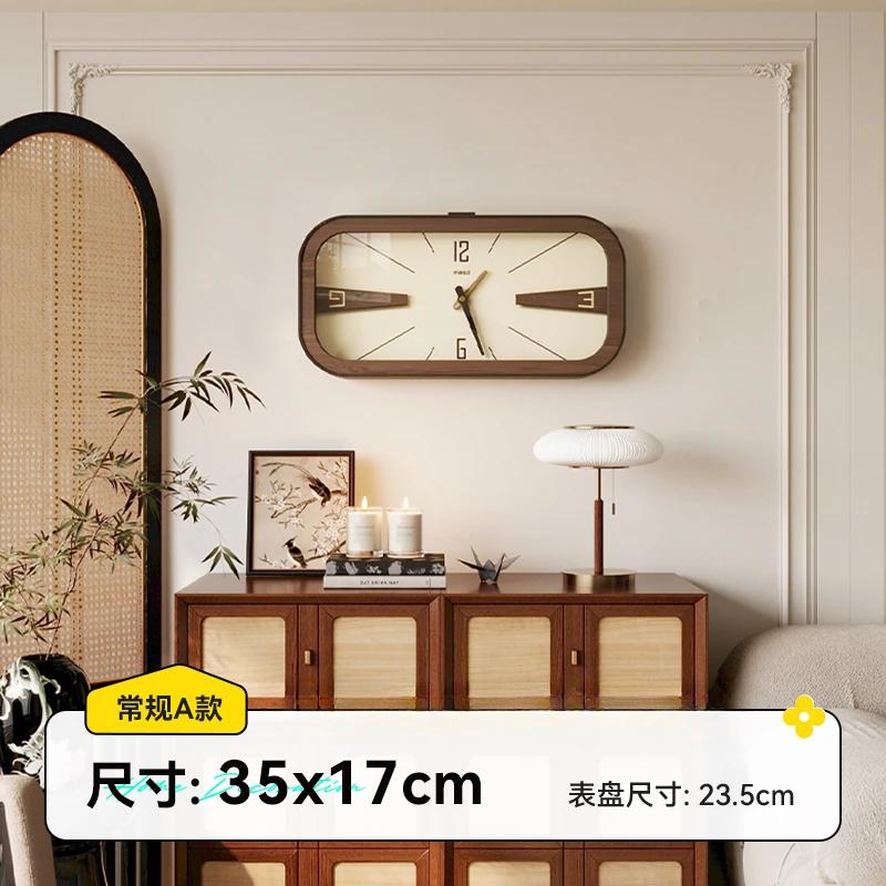 Домашний декор деревянная рамка стеклянное зеркало настенные часы новое украшение гостиной с бесшумными часами энергопотребление батарея