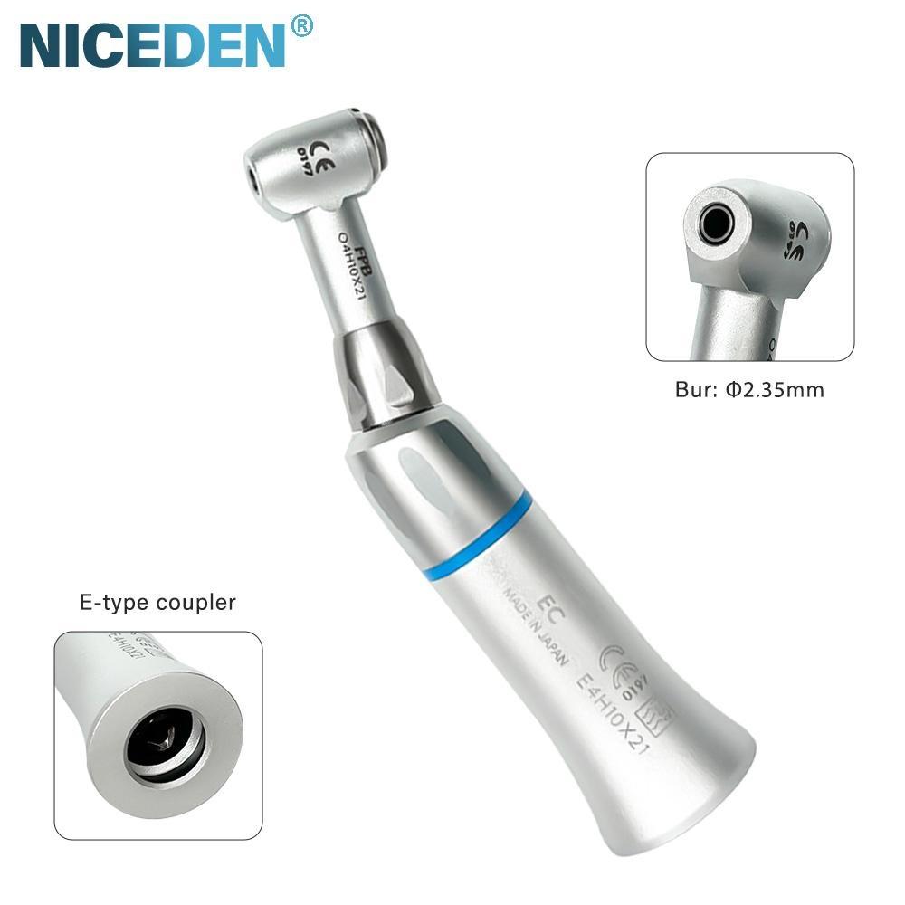 Niceden Dental 1: 1 Slow Low Speed Handpiece Push Button Contra Angle Taking Bur Cartridge