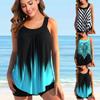 Retro Models of Women's Swimsuit Tankini Set Sexy Pattern Women's Bikini Beach Swimsuit S-6XL