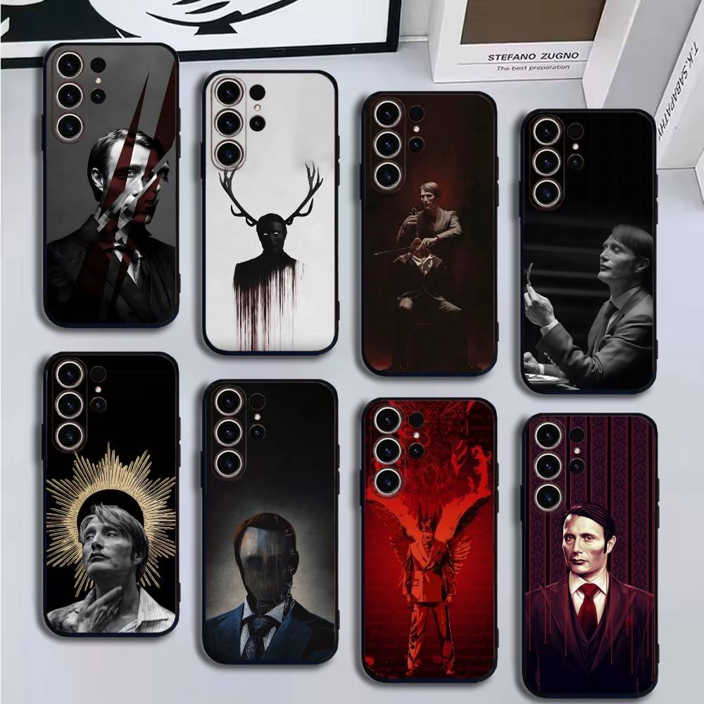 Чехол для телефона Graham Hannibal Mads Mikkelsen для Samsung S25, 24, 21, 22, 23, 30, Ultra, 20, Plus, Fe, Lite, Note, 10, 9, Мягкий черный чехол