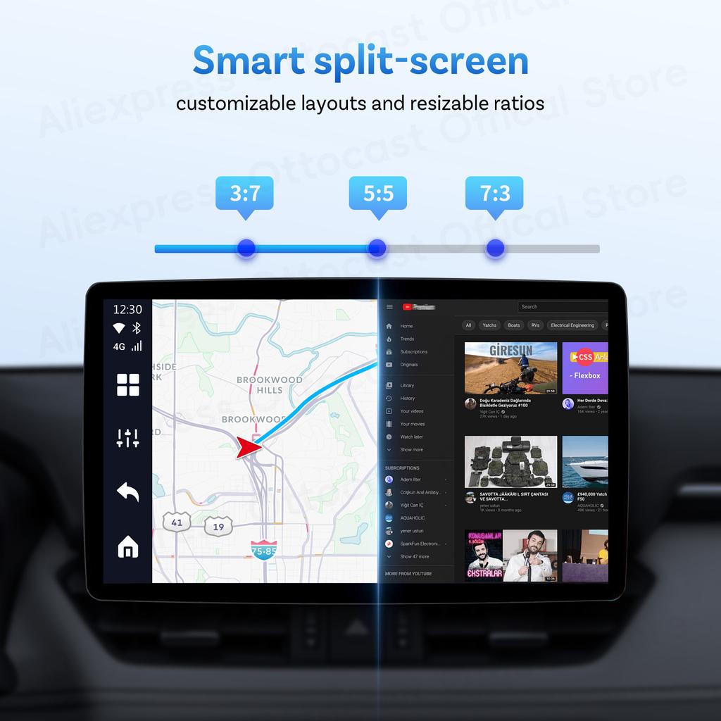 OTTOCAST P3 PRO AI Box Смарт SM6225 Android Box Беспроводной CarPlay Android Auto Голосовой AI Автомобильные Аксессуары для VW Toyota Benz