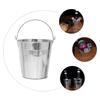 8Oz Small Tin Bucket Ice Bucket French Fries Bucket Food Storage Bucket Snack Cookie Container Multifunctional Bucket Bar KTV