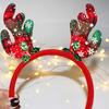 Рождественский головной убор, интересные декоративные аксессуары для волос, рождественская лента с рогами Санта-Лося для детей и взрослых, повязка для волос в подарок
