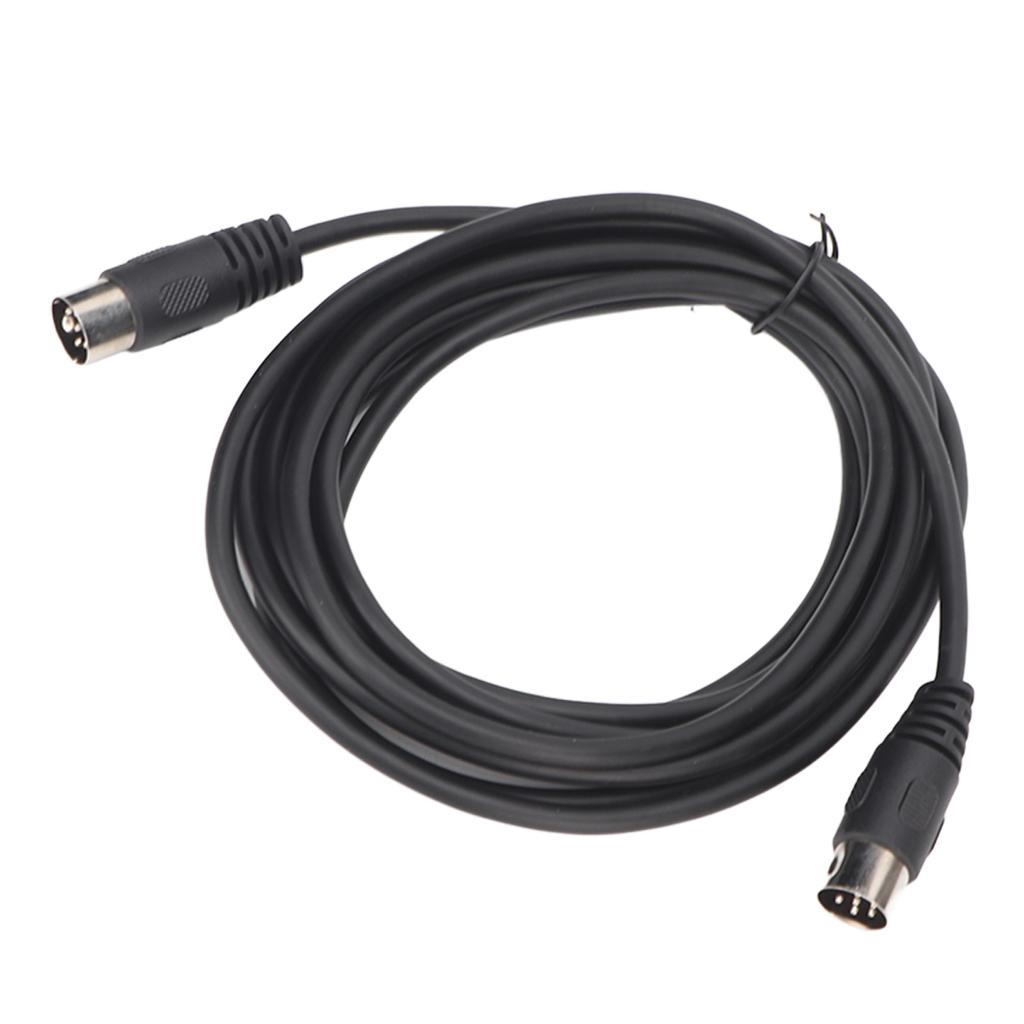 6 Pin DIN Cable Male to Male Plug and Play Sound Signal Connection DIN Extension Cord for Digital Device