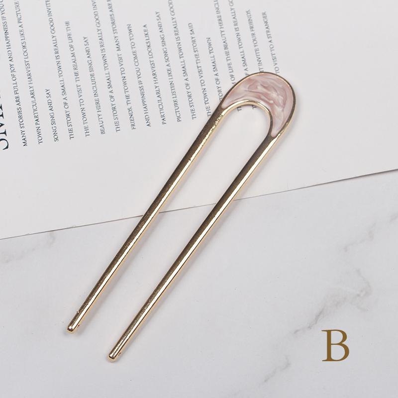 Женские фрикадельки для волос, металлические U-образные аксессуары для волос, головной убор, палочки для волос, элегантный темперамент