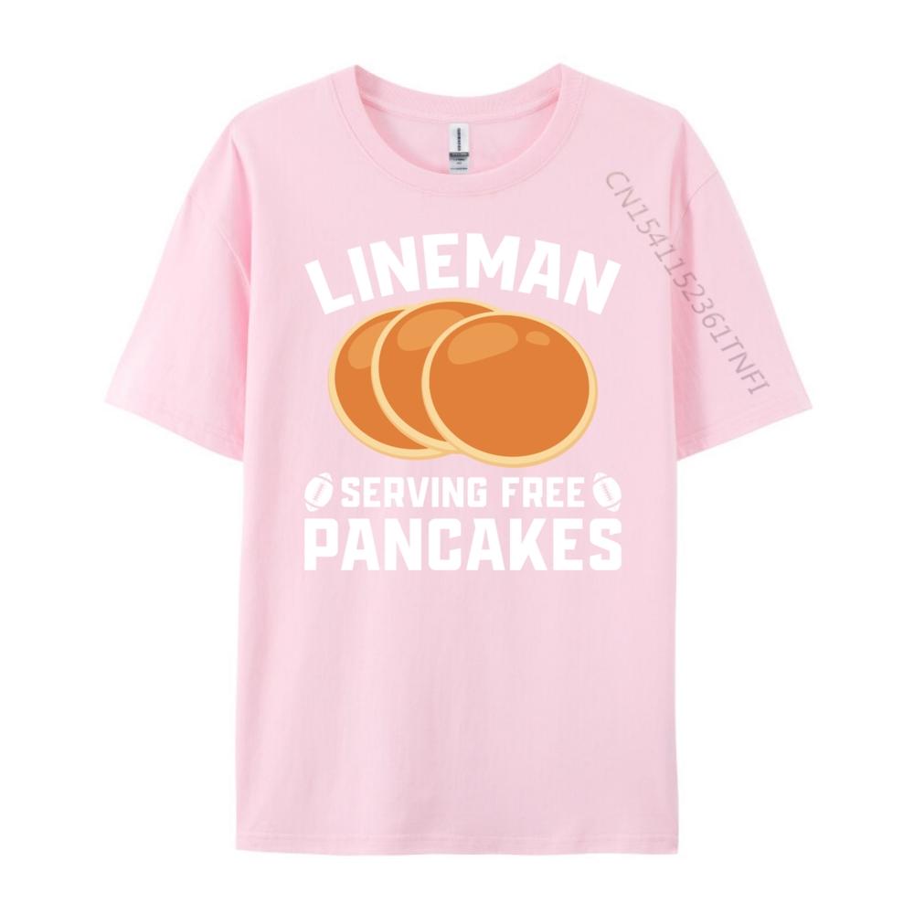 Lineunisex Serving Free Pancakes Football Lineunisex Harajuku Short Sleeve Tshirt