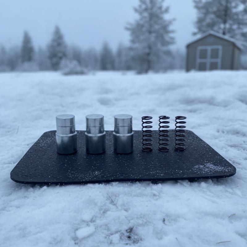 Retaining Plate with Spring Sliding Pin Metal Snowmobile Plate and Pin Kit for Mechanics, Workshop