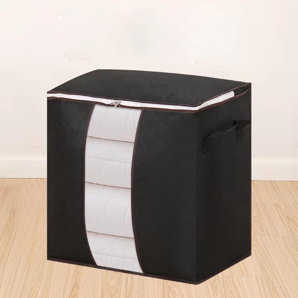 1/3 шт. Очень большая сумка для хранения с ручками - Портативная сумка для организации одежды и одеял с окошком, прочный полиэстер
