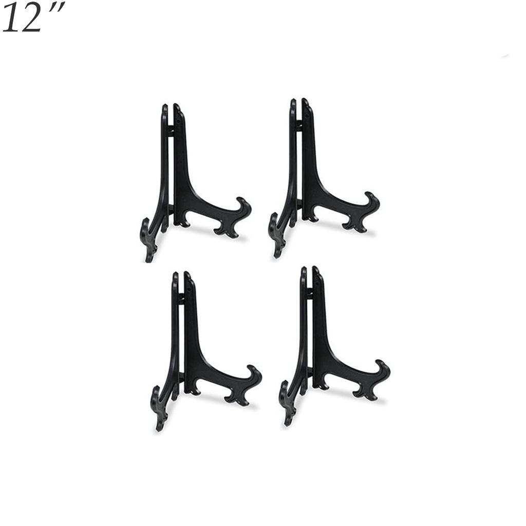 Kitchen Plastic Black Easels Dishes Plate Holder Display Stand Picture Frame Stand
