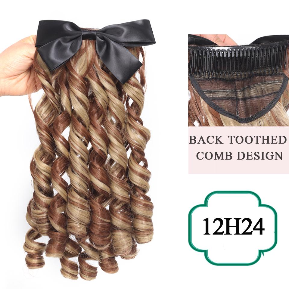 Синтетический ретро-кудрявый хвост принцессы с расческой, европейский пышный хвостик, заколка для волос, натуральный накладной хвост, мода