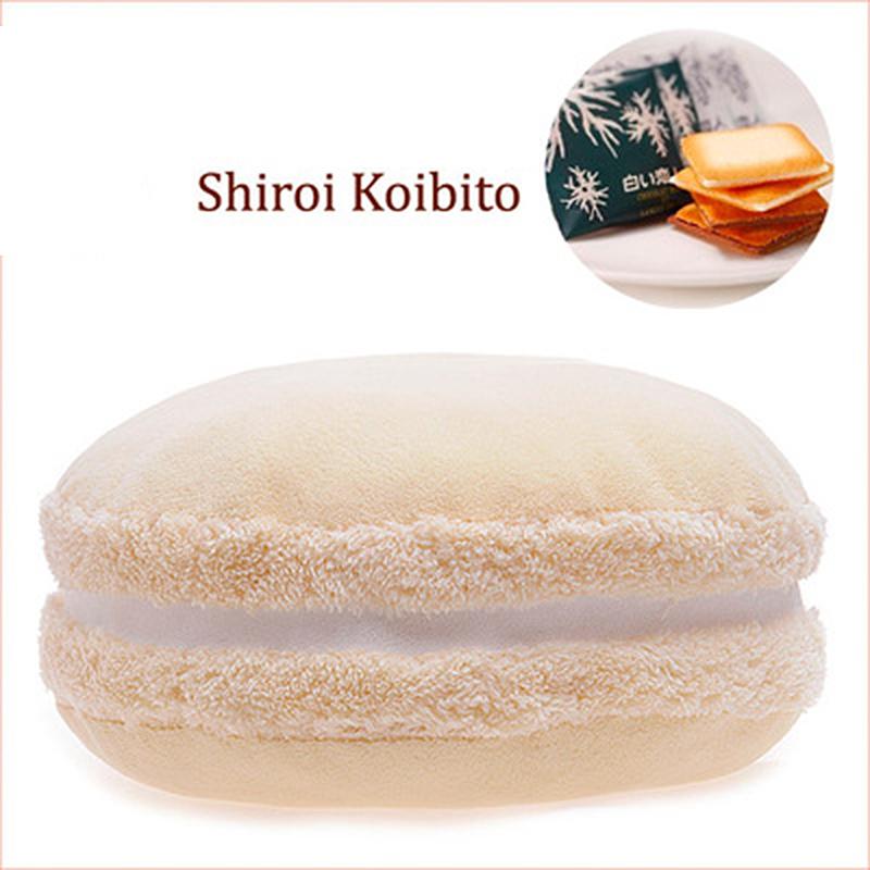 Macaron Shape Plush Cushion Round Cake Pillow Sofa Home Decoration Cushion Soft Plush Doll Photo Props