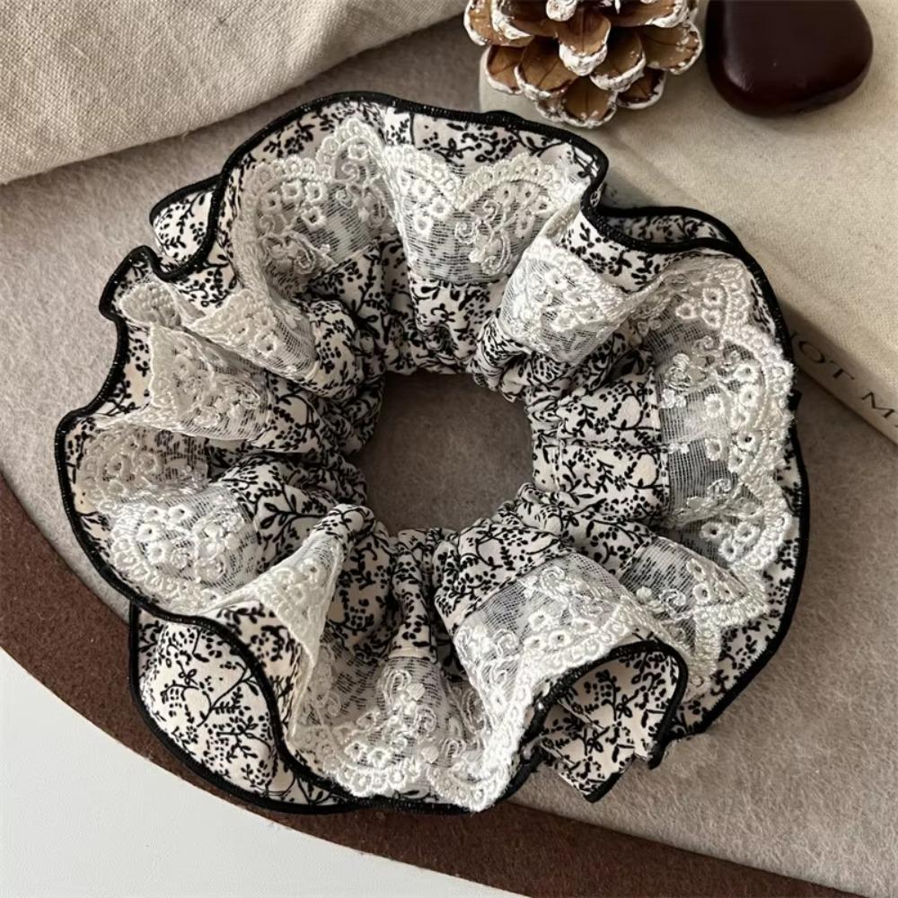 Large Size Women Hair Scrunchies French Style Oversized Hair Ropes Hair Accessory