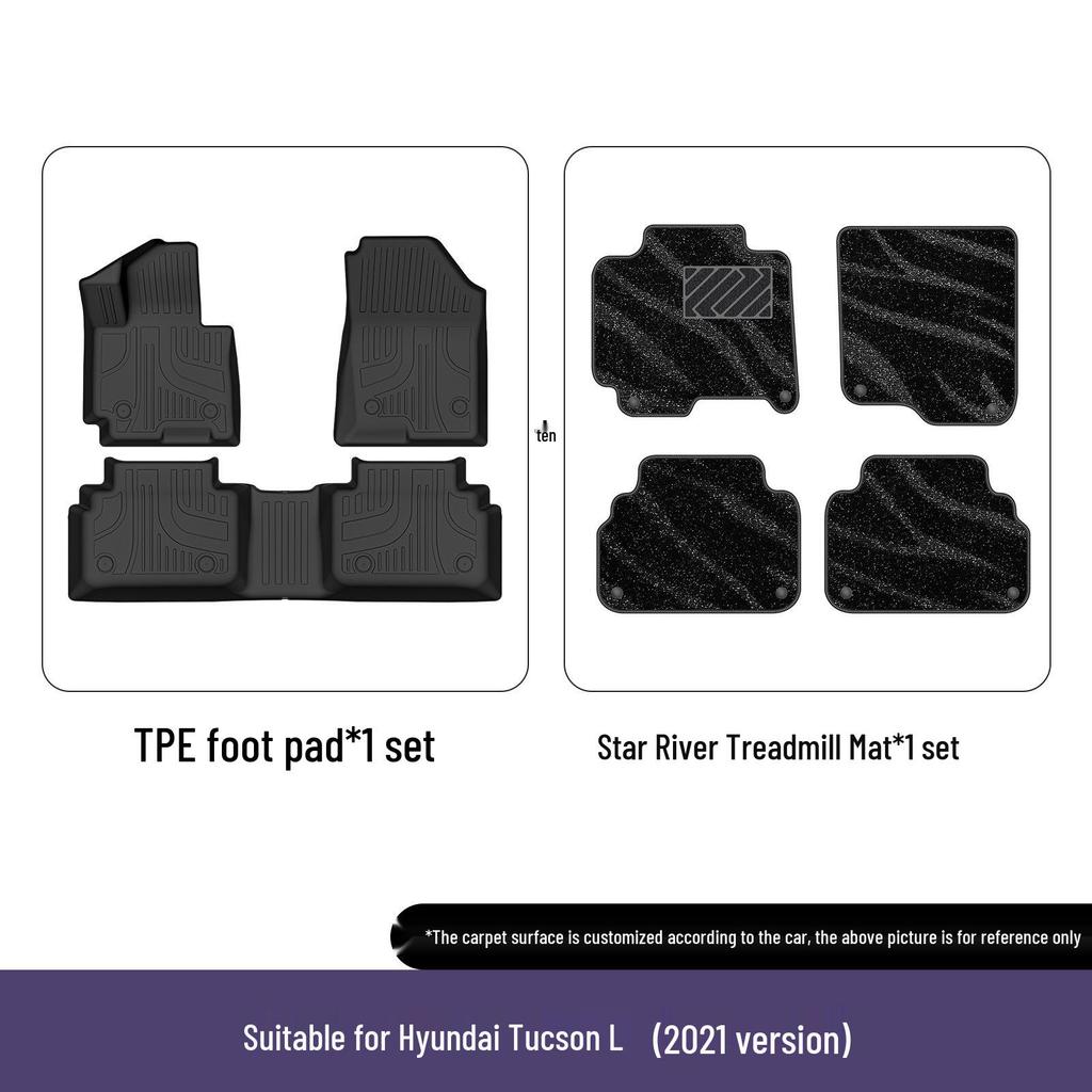 Hyundai Tucson Eco-friendly TPE All-Weather Floor Mats Interior Accessories