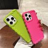 Cute Candy Color Matte Shockproof Case For iPhone 16 15 Pro Max 14 Pro 13 12 11 Wave Frame Clear Soft TPU Phone Cover