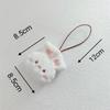 Cute Cartoon Animal Plush Pendant Stuffed Bear Frog Keyring Anti-Lost Mark Name Tag Keychain Kids School Bag Pendant