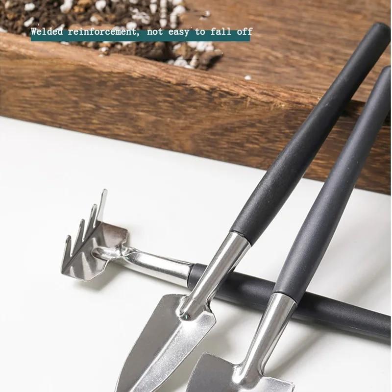 EW бытовой инструмент для посадки суккулентов садоводство рыхлая почва мини нержавеющая сталь набор из трех предметов горшечные растения цветок лопата