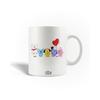 Керамическая кружка - BTS - BT21 - 30cl - Подходит для посудомоечной машины - Белый