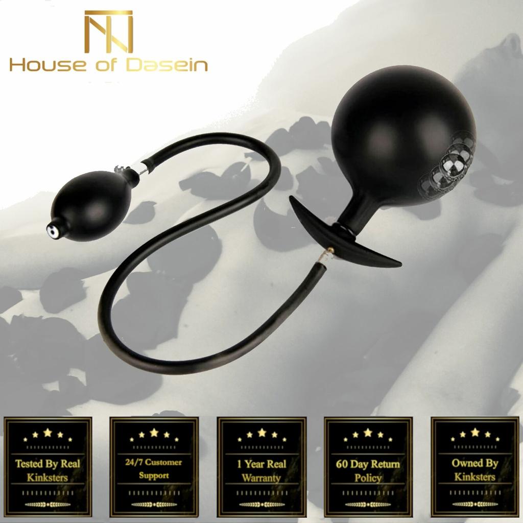 Надувная большая пробка со стальными шариками расширяемый анальный дилататор не вибрирующие анальные пробки