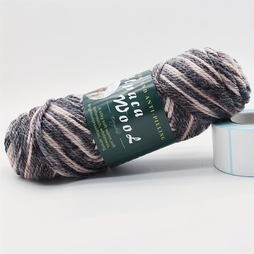 3 Pack Alpaca Blend Yarn (100g Each, 110m) Soft & Durable Worsted Weight for Knitting & Crochet – Sweaters, Blankets, Scarves 3.5-4.5mm Needles/Hooks