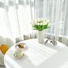 5Pcs Simulation Mini PU Tulip Home Living Room Decorative Flowers for Outdoor Courtyard Patio Garden Decoration Holiday Flower Arrangement Home Decor