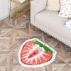 Кремовый коврик для ванной с клубникой, изолирующий, теплый, нескользящий коврик для ванной, коврик для прихожей спальни, прикроватный ковер, декор для дома