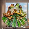 Frog Sun Catcher 2D Acrylic Frog Window Hanging Ornament Frog Wall Art