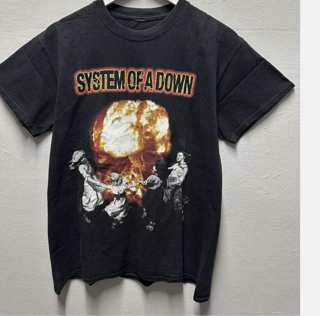 26 2017 System Of A Down Tour Retro Style Black Unisex Tshirt Reprint S-5XL Unisex T-Shirt