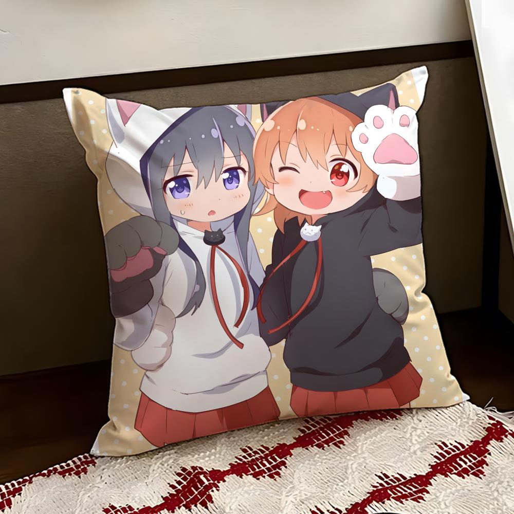 Аниме Милый WWataten Наволочка Двусторонняя Мягкая Прочная Подушка Чехол для Дома Автомобиля Многоцелевое Использование для Ежедневного Комфорта