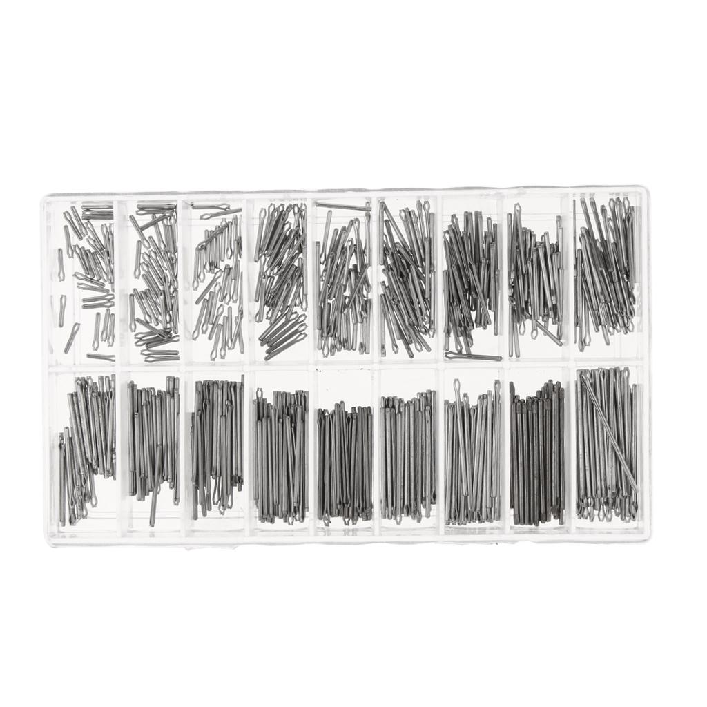 360x Set of Split Pins for 6-23 Stainless Steel Bracelet