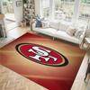 San Francisco 49ers Design Crystal Velvet Carpet Cozy Non?Slip Printed Rug For Bedroom Living Room Entrance
