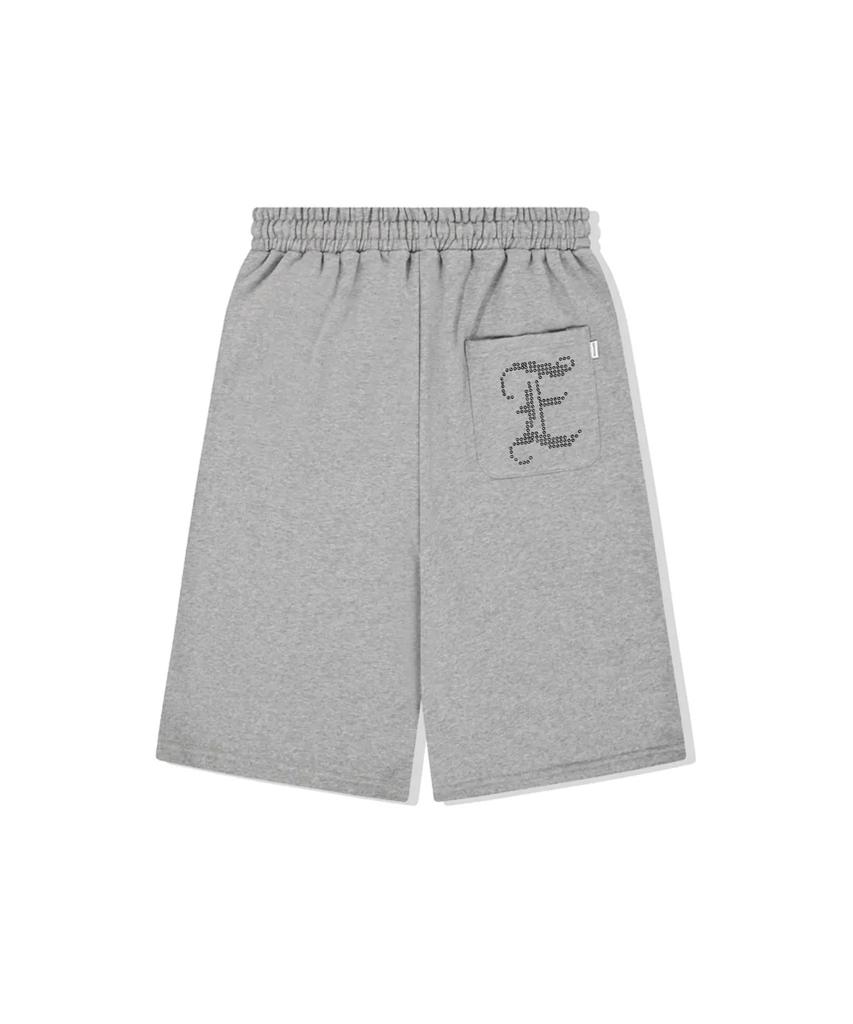 ESCAPEFROM E Star Hotfix Detail Bermuda Sweatpants Gray