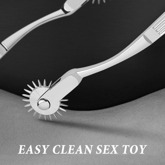 Стимулирующее колесо-ролик BDSM Сенсорный инструмент для игры с сосками и языком Эргономичная нескользящая ручка и регулируемое давление Безопасный для тела Дискретная игрушка для взрослых