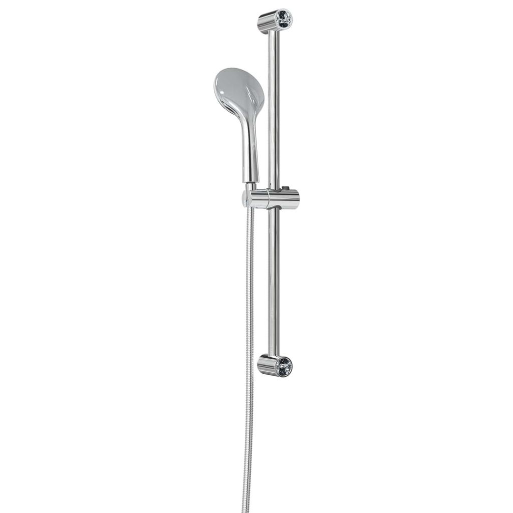 Shower System Set Chrome 70 cm Stainless Steel