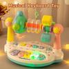 Rotating Bell Rotating Music Piano with Light Sound Early Educational Music Toy Kids Gift