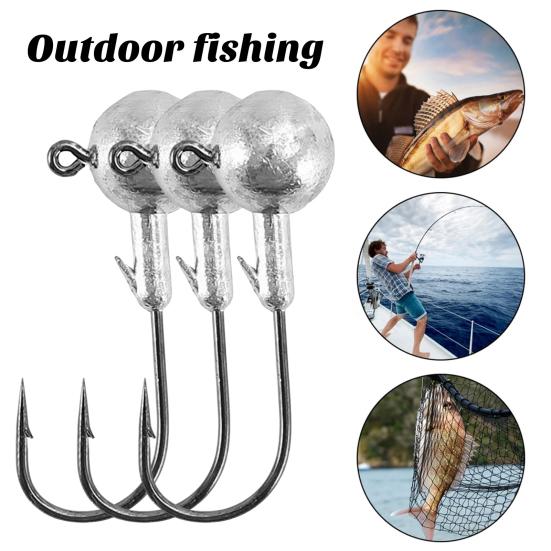 50Pcs Fishing Hooks Rustproof Corrosion Resistant Freshwater Saltwater Sharp Crank Hooks Fishing Accessories