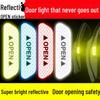 Reflective Car Door Open Warning Stickers for Safety and Decoration