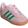 adidas Оригинальные Gazelle Замшевые Устойчивые к истиранию Амортизирующие Низкие Детские Кроссовки Розовые Для Младенцев и Малышей JP7138