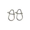 Fish Hook Swivel Solid Rings Stainless Steel Fast Clip Lock Safety Snaps Lure Connector Pins
